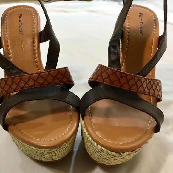 Pierre Dumas, Platform espadrilles, Browns, Wedges - Picture 3 of 7